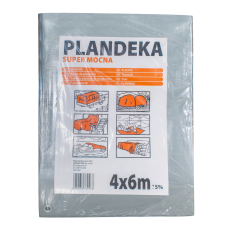 Тент 160 г/м2 4 х 6 м поліпропіленовий “PLANDEKA“ від дощу та снігу