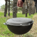 Казан азіатський КА-15КС чавунний з кришкою-сковородою 15л
