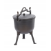 Туристичний чавунний казан 11 л Garden Line на 3 ніжках з кришкою та ручкою для перенесення (Польща)