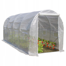 Садова теплиця з UV-12 плівкою 10м2 (4х2,5х2м) BASS POLSKA, Сіра