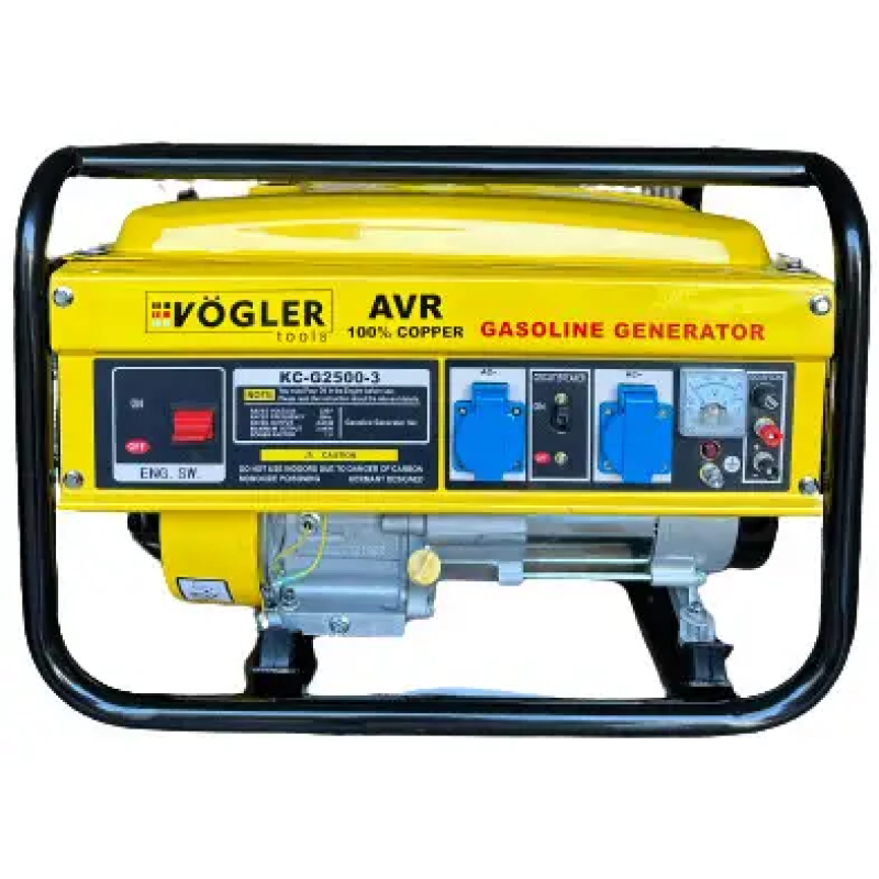 Бензиновий генератор 3 кВт Vogler KC-G2500-3 з мідною обмоткою та системою AVR