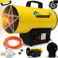 Газовий обігрівач / Газова теплова гармата (дуйка) 15 кВт Ondragon (Пропан/Бутан) + шланг і редуктор (Польща)